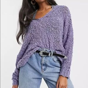 🆕 FREE PEOPLE ✨Sunday shore sweater✨ lavender SML